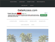 Tablet Screenshot of gateaccess.com